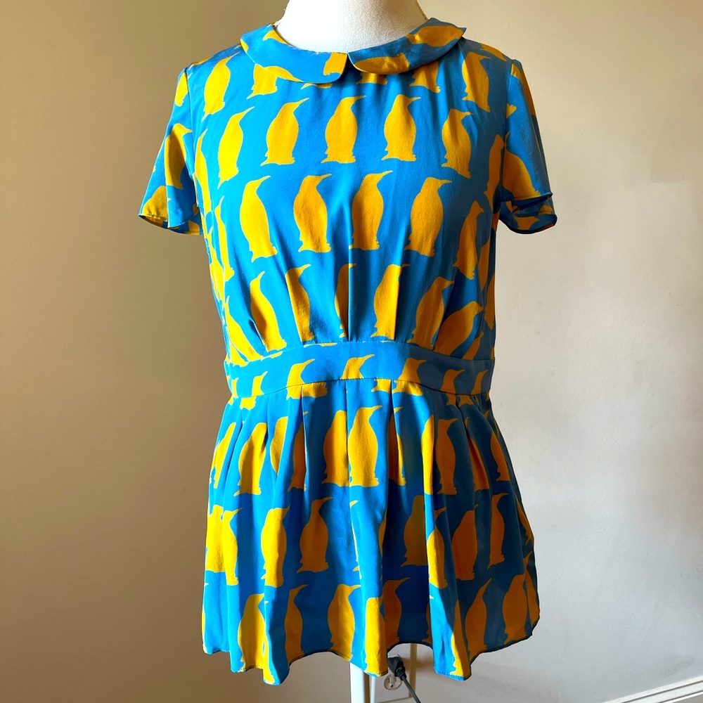 Anthropologie péplum blouse